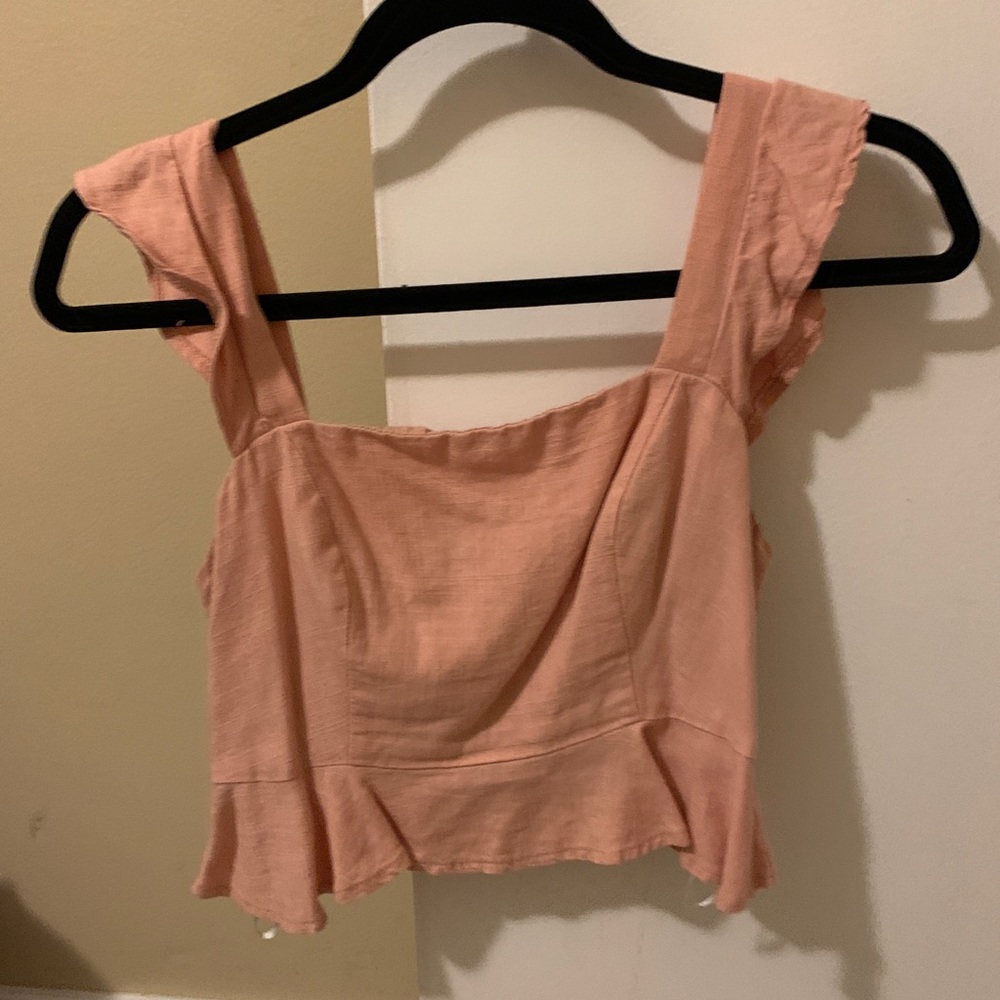 Pink crop top